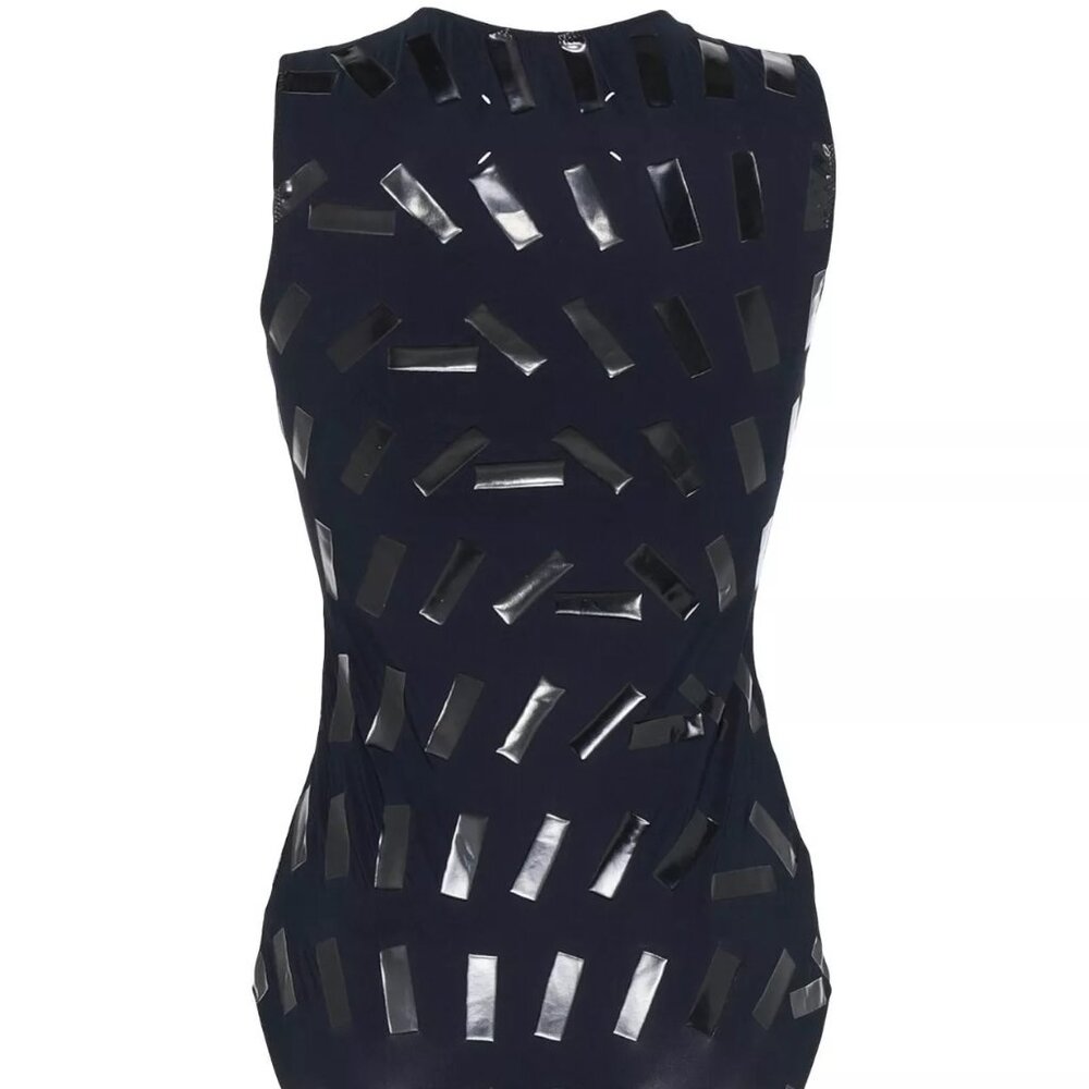 Maison Margiela Black Stretch Bodysuit High-End Brand Size XS NWT - Picture 2 of 2